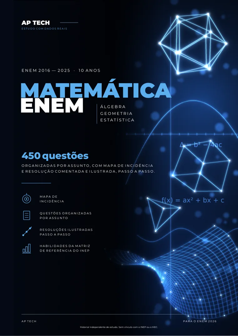 Capa do material Matemática ENEM